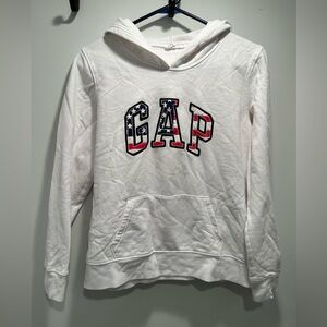 Gap medium white sweatshirt with patriotic letters